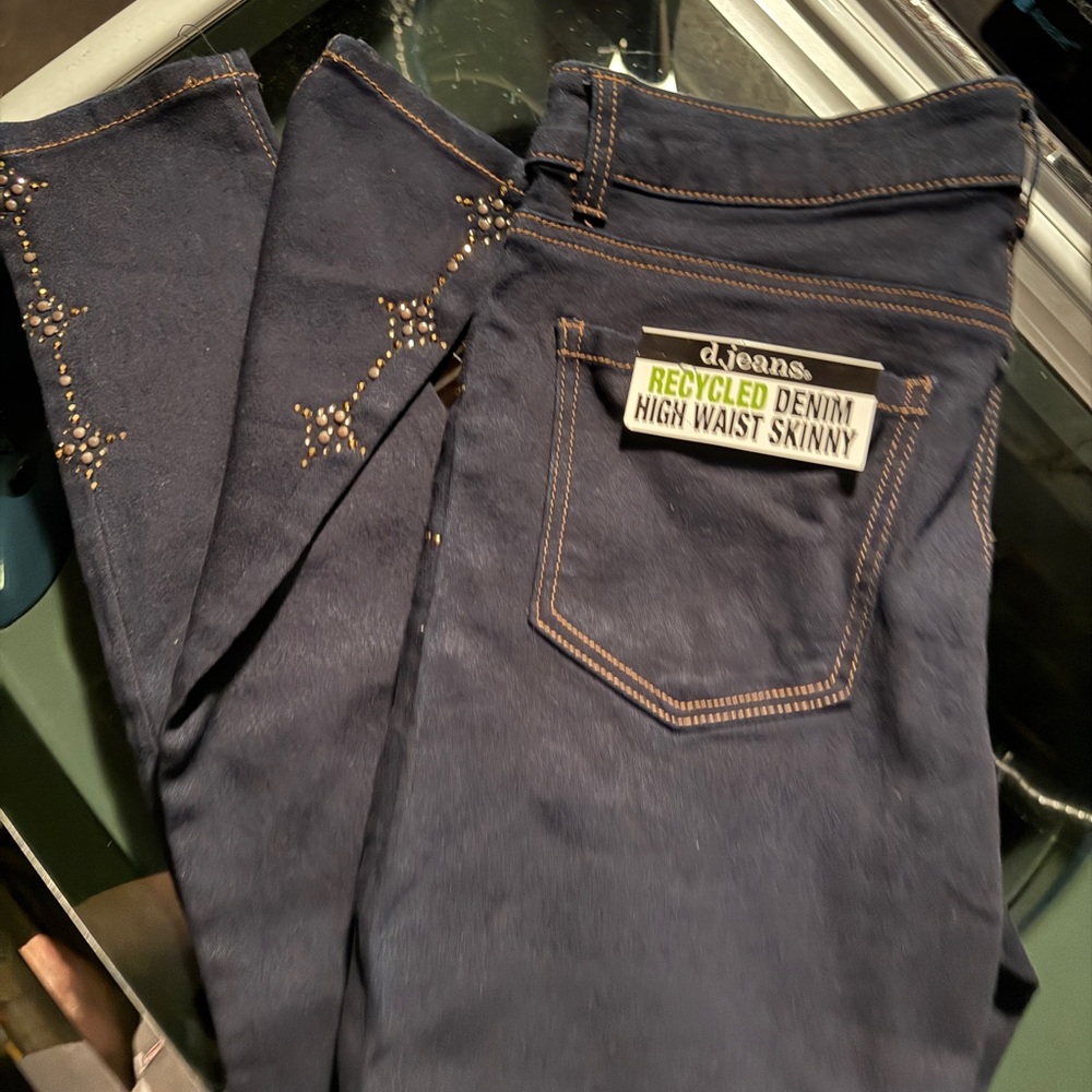 Brand is DJ Jeans  High Waist Skinny Jeans - Deep Blue. Brand new with tags.